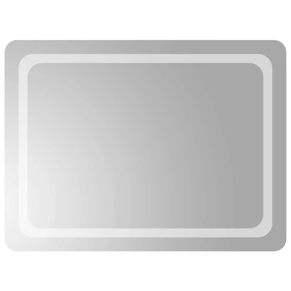 vidaXL Miroir de salle de bain LED 80x60 cm