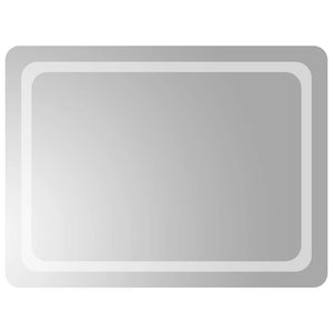 vidaXL Miroir de salle de bain LED 80x60 cm