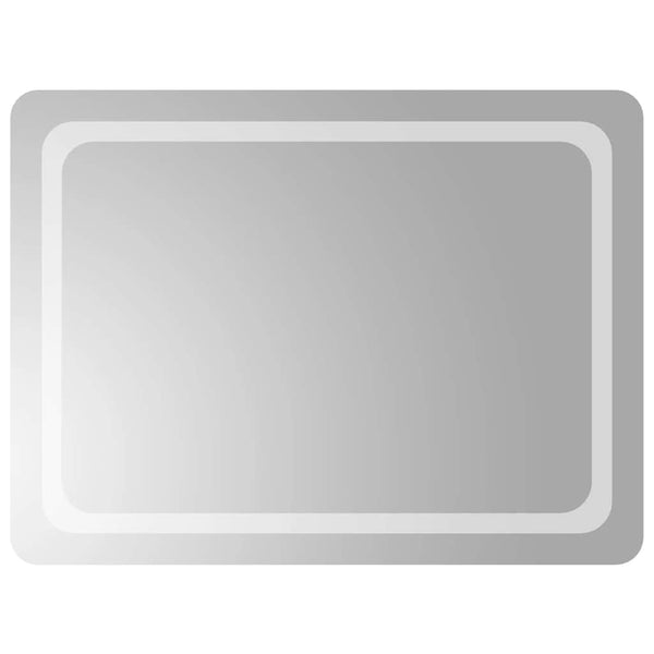 vidaXL Miroir de salle de bain LED 80x60 cm