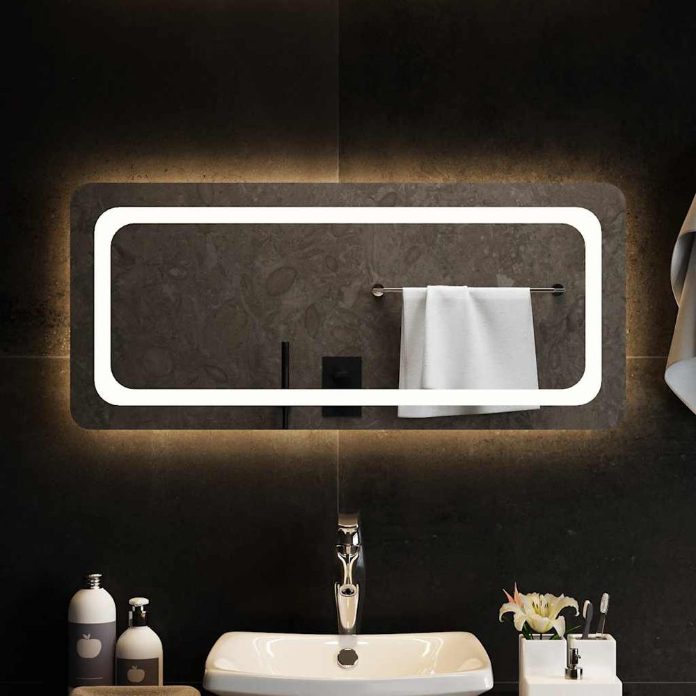 vidaXL Miroir de salle de bain LED 90x40 cm