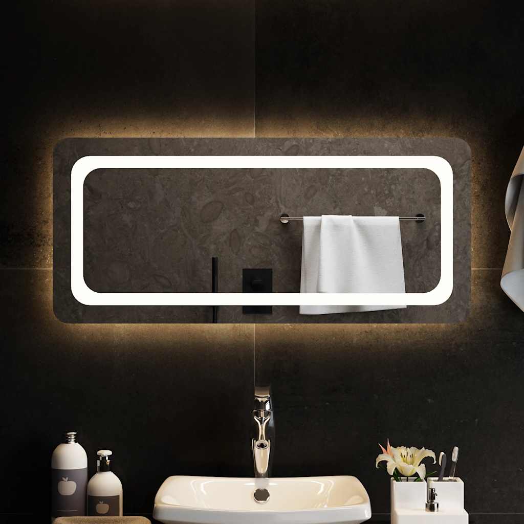 vidaXL Miroir de salle de bain LED 90x40 cm