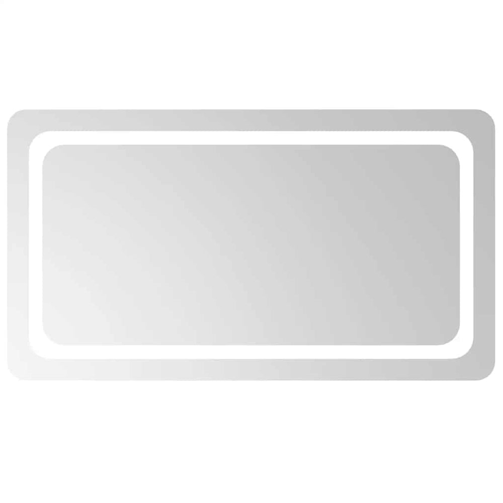 vidaXL Miroir de salle de bain LED 90x50 cm