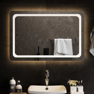 vidaXL Miroir de salle de bain LED 90x60 cm