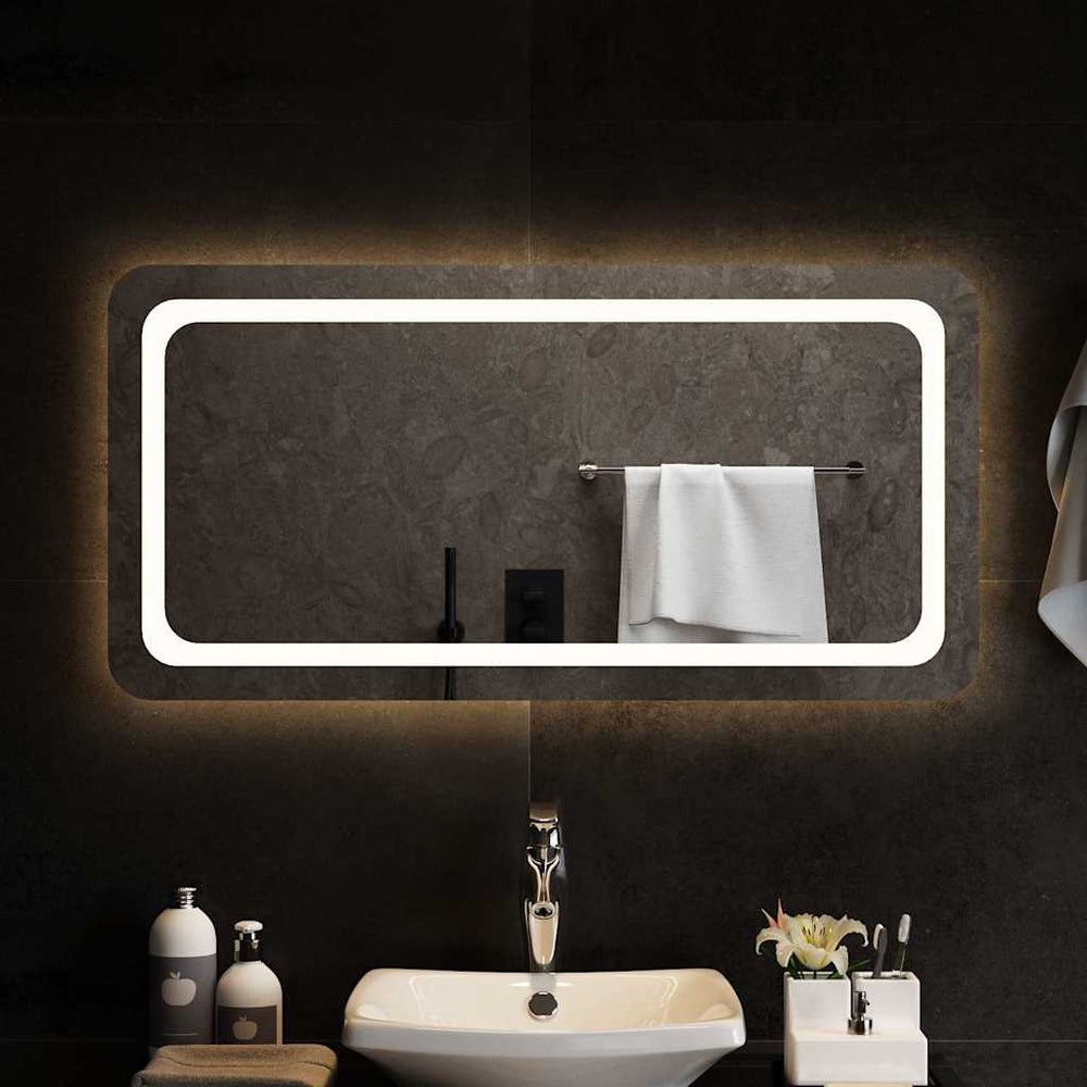 vidaXL Miroir de salle de bain LED 100x50 cm