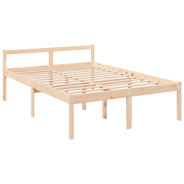 Seniorenbett 120x190 cm Kiefer Massivholz