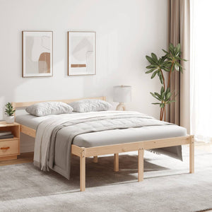 Seniorenbett 120x190 cm Kiefer Massivholz