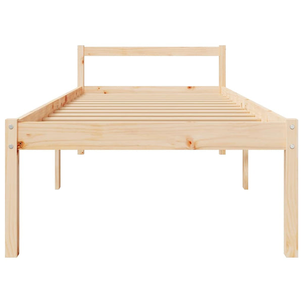 Seniorenbett 90x200 cm Kiefer Massivholz