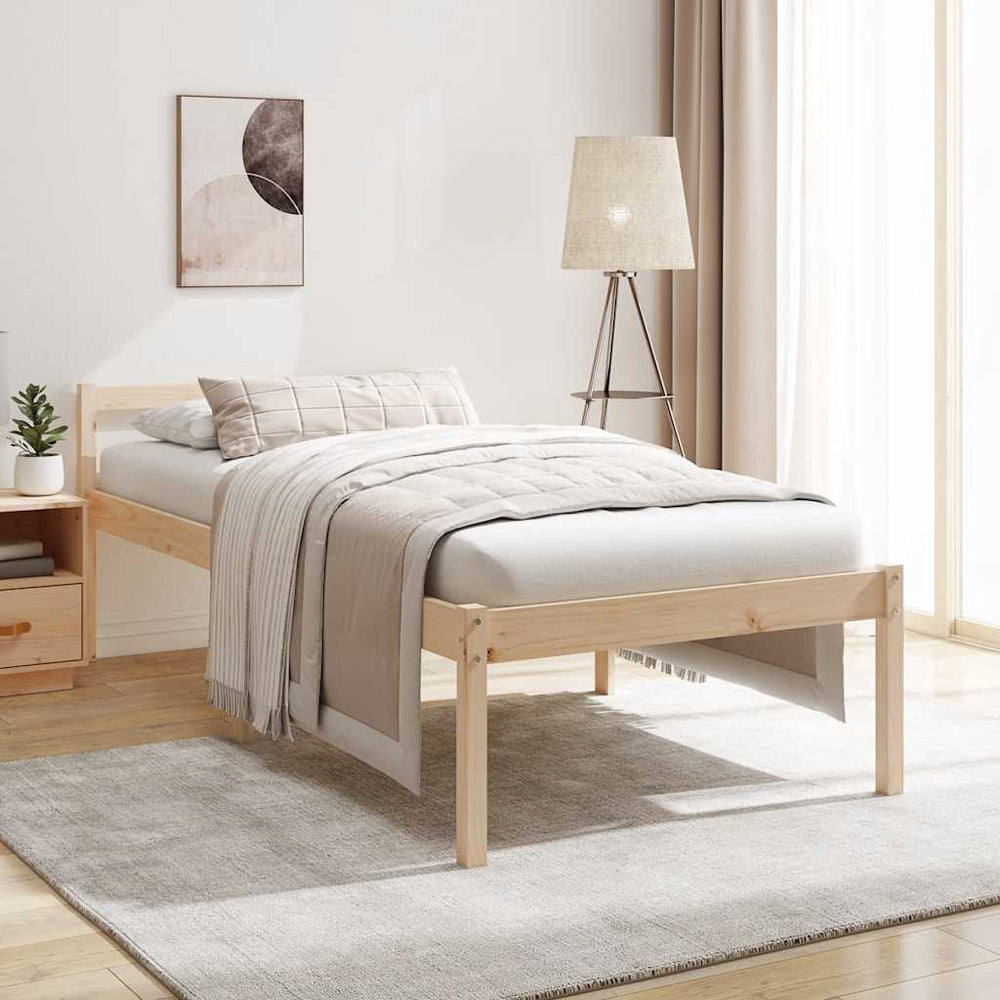 Seniorenbett 90x200 cm Kiefer Massivholz