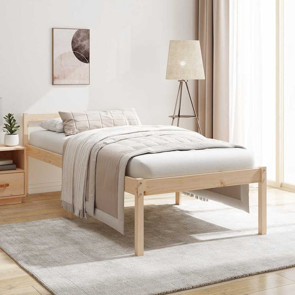 Seniorenbett 90x200 cm Kiefer Massivholz