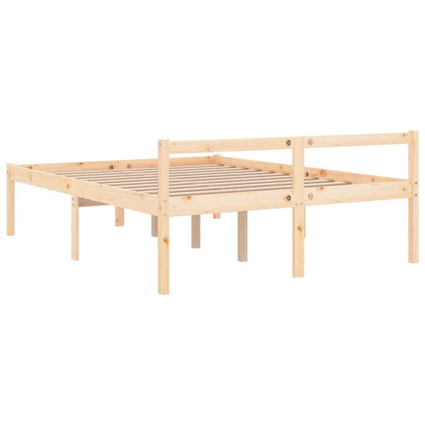Seniorenbett 120x200 cm Kiefer Massivholz
