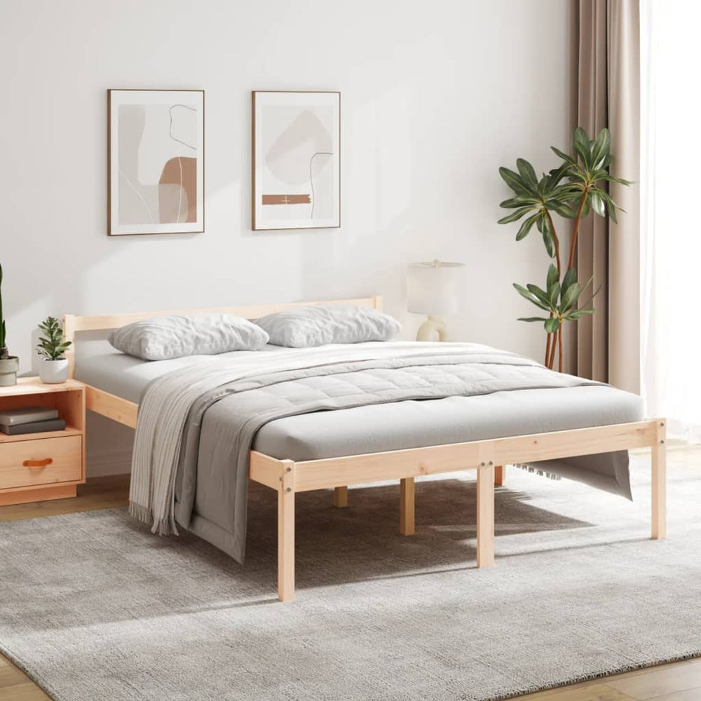 Seniorenbett 160x200 cm Kiefer Massivholz