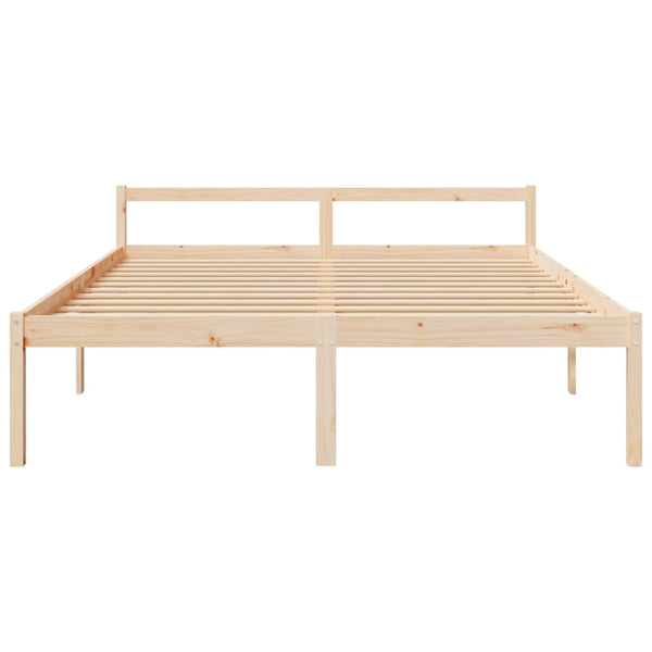 Seniorenbett 200x200 cm Kiefer Massivholz