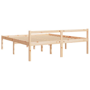 Seniorenbett 200x200 cm Kiefer Massivholz