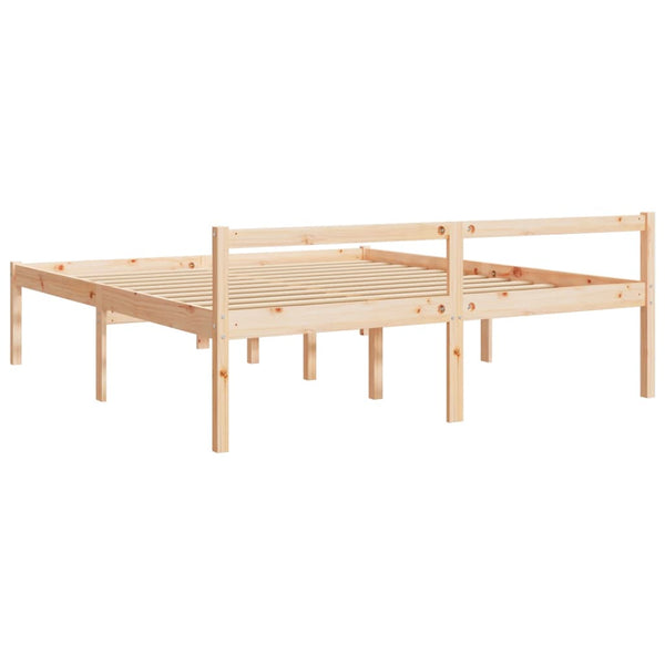 Seniorenbett 200x200 cm Kiefer Massivholz