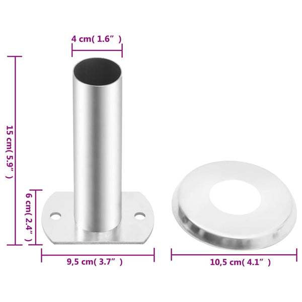 Poolleiter Halterungen Edelstahl - 2er Set