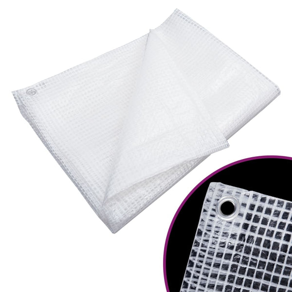 vidaXL Leno Tarp 140 g/m² 8x8 m White
