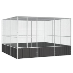 Vogelkäfig Anthrazit 302,5x324,5x211,5 cm Verzinkter Stahl