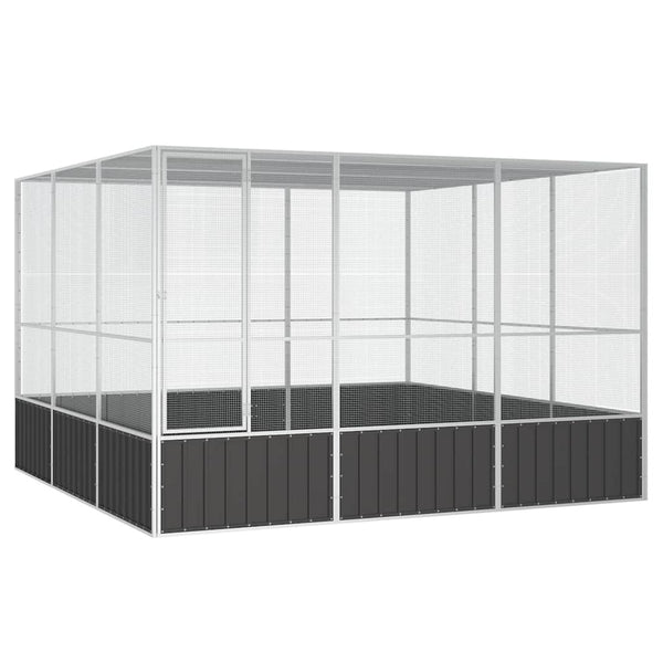 Vogelkäfig Anthrazit 302,5x324,5x211,5 cm Verzinkter Stahl