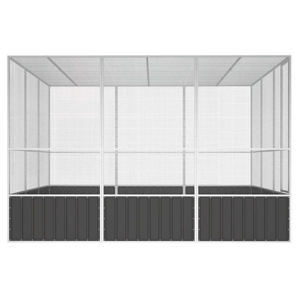 Vogelkäfig Anthrazit 302,5x324,5x211,5 cm Verzinkter Stahl