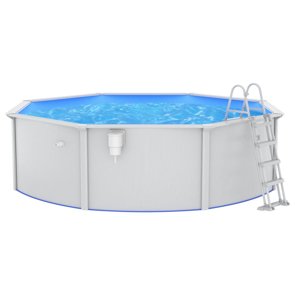 Pool mit Sicherheitsleiter 460x120 cm