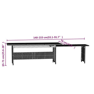 6-tlg. Garten-Lounge-Set mit Kissen Poly Rattan Grau