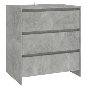 3-tlg. Sideboard Betongrau Holzwerkstoff
