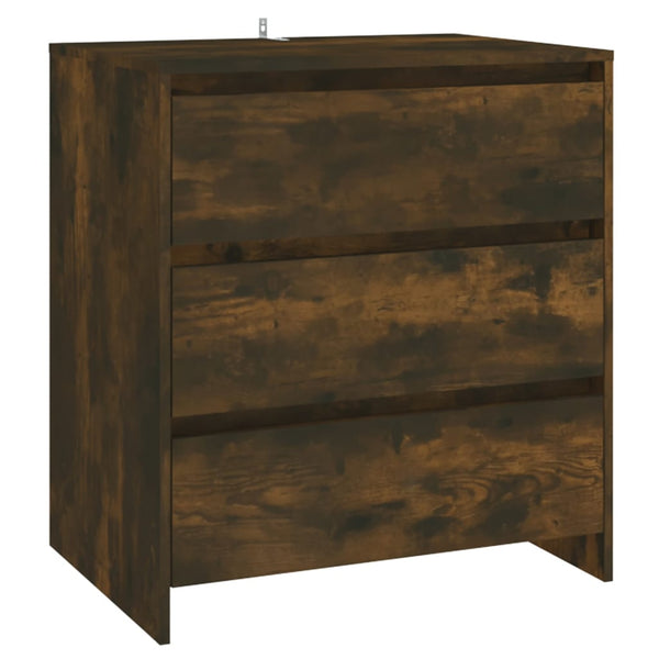 vidaXL Ensemble de 3 buffets décor chêne fumé en bois d'ingénierie