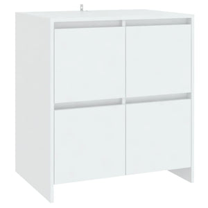 3-tlg. Sideboard Weiß Holzwerkstoff