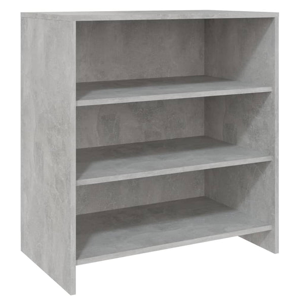 3-tlg. Sideboard Betongrau Holzwerkstoff