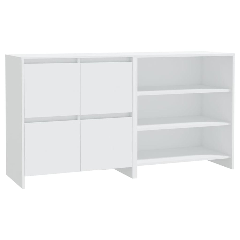 2-tlg. Sideboard Weiß Holzwerkstoff