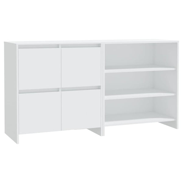 2-tlg. Sideboard Weiß Holzwerkstoff