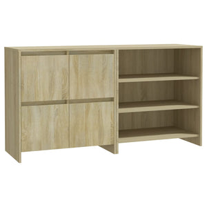 vidaXL Enfilade 2 pcs Chêne Sonoma Aggloméré