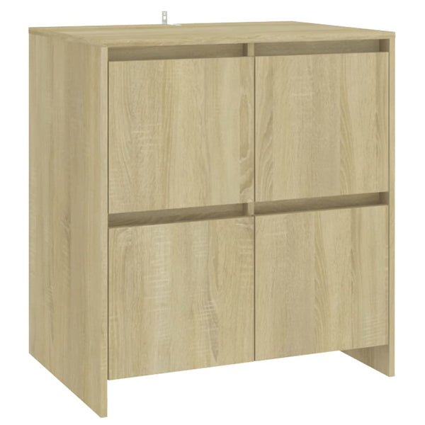 vidaXL Enfilade 2 pcs Chêne Sonoma Aggloméré