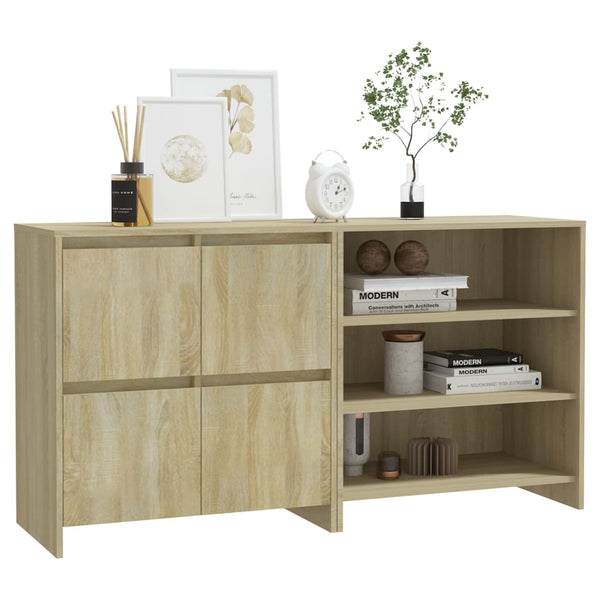 vidaXL Enfilade 2 pcs Chêne Sonoma Aggloméré