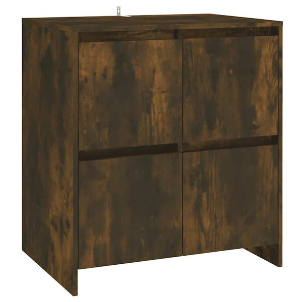 2-tlg. Sideboard Räuchereiche Holzwerkstoff