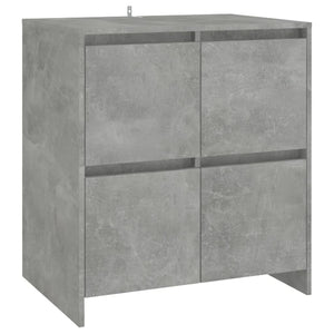 Sideboards 2 Stk. Betongrau 70x41x75 cm Holzwerkstoff