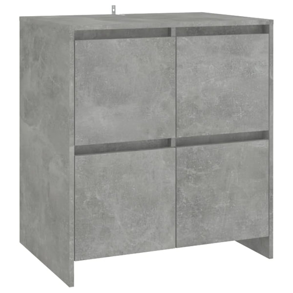 Sideboards 2 Stk. Betongrau 70x41x75 cm Holzwerkstoff