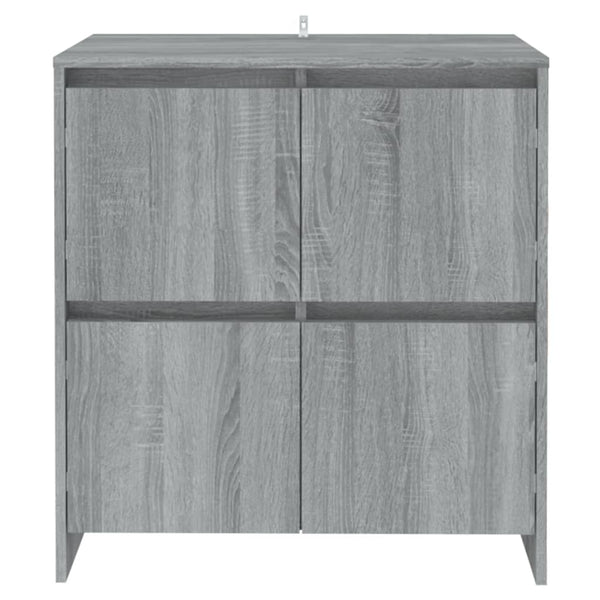 Sideboards 2 Stk. Grau Sonoma 70x41x75 cm Holzwerkstoff