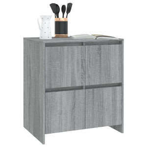 Sideboards 2 Stk. Grau Sonoma 70x41x75 cm Holzwerkstoff