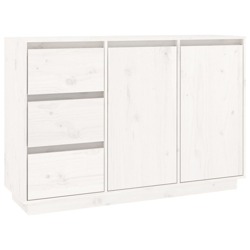 Weißes Kiefer Massivholz Sideboard 111 cm