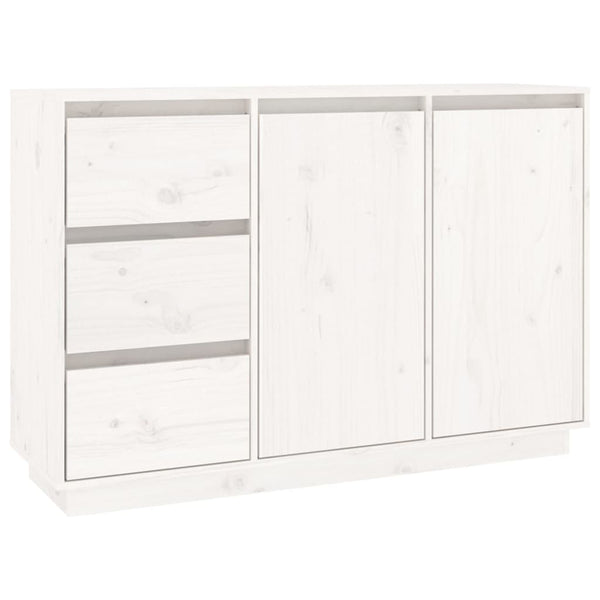 Weißes Kiefer Massivholz Sideboard 111 cm