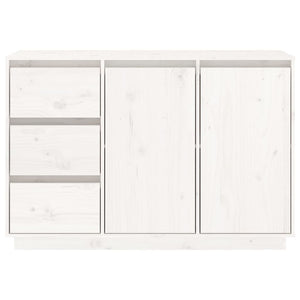 Weißes Kiefer Massivholz Sideboard 111 cm