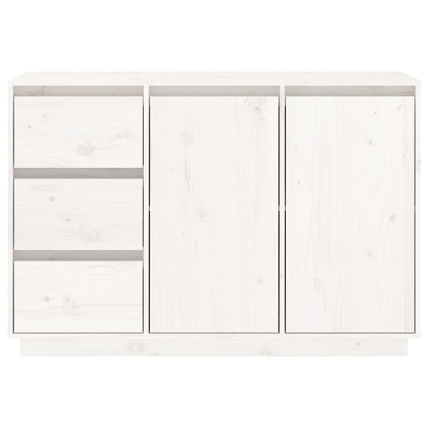 Weißes Kiefer Massivholz Sideboard 111 cm