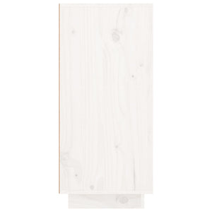 Weißes Kiefer Massivholz Sideboard 111 cm