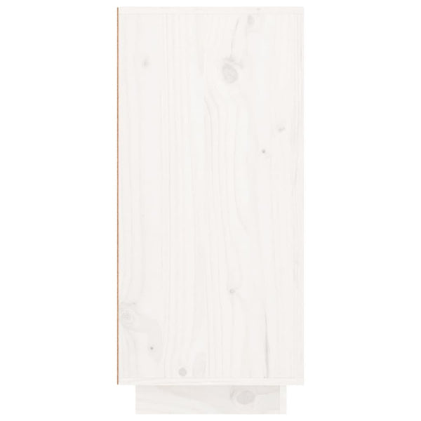 Weißes Kiefer Massivholz Sideboard 111 cm