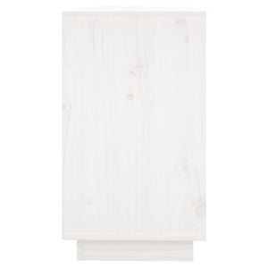 Weißes Sideboard 111 cm Kiefer Massivholz