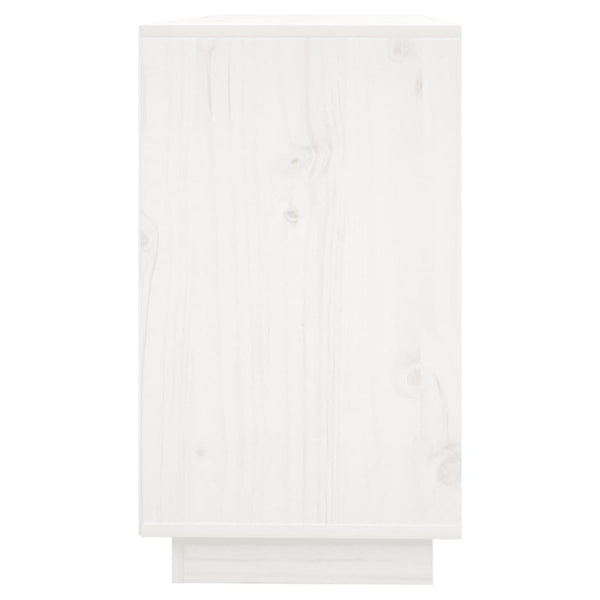 Weißes Sideboard 111 cm Kiefer Massivholz
