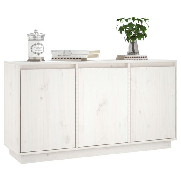 Weißes Sideboard 111 cm Kiefer Massivholz