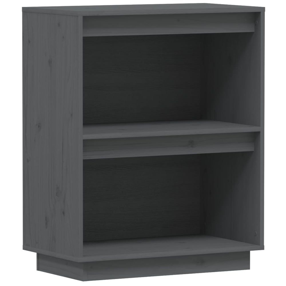 vidaXL Sideboard Grey 60x34x75 cm Solid Pine Wood