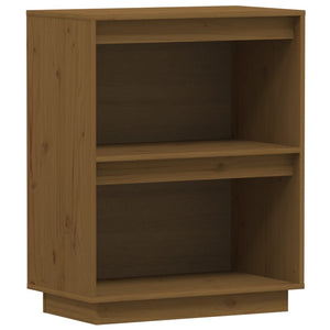 Honigbrauner Beistellschrank Kiefer Massivholz 60x75 cm
